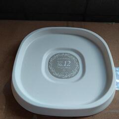 【未使用】プランター 鉢 受け皿 プランツプレート 360型 ホワイト