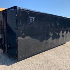 No.669 アルミバン 2ｔ ロング 車 アルミ 箱 バイク 倉庫 トラック コンテナ 米 保管庫 物置 DIY