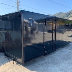 No.669 アルミバン 2ｔ ロング 車 アルミ 箱 バイク 倉庫 トラック コンテナ 米 保管庫 物置 DIY