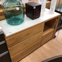 堀田木工所 可動式キッチンカウンター ナチュラル×ホワイト 