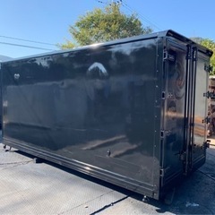 No.671 保冷バン 2ｔ ロング 車  アルミ 箱 バイク 倉庫 トラック コンテナ 米 保管庫 物置 DIY