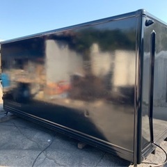 No.671 保冷バン 2ｔ ロング 車  アルミ 箱 バイク 倉庫 トラック コンテナ 米 保管庫 物置 DIY