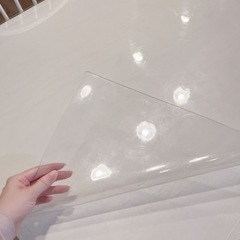 【無料】テーブルマット テーブルクロス 透明 PVC製 80×1...