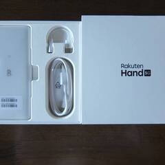 □新品未開通品/動作確認のみ rakuten hand 5G P780 ホワイト Simフリー 残