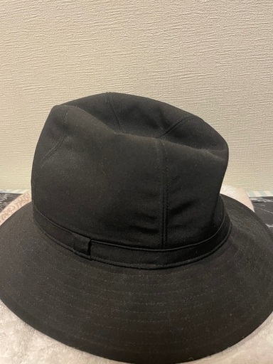 ヨウジ　ヤマモト　Wrinkled Gabardine Fedora hat