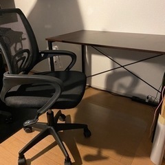 【ネット決済】(取引中)机 椅子 床シート コップ置き セット