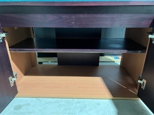 ADA 900 キャビネット水槽台】 ADA ガラス水槽(欠け有) 大磯砂付き