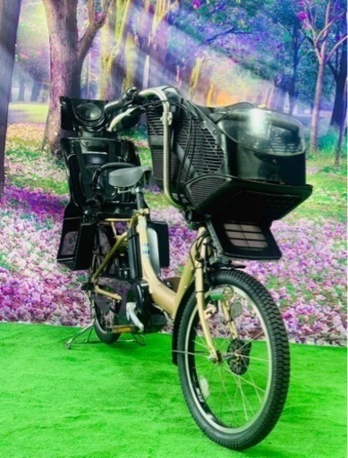 Ⅳ 4419長生きバッテリー8.9A 新品日本製タイヤ　子供乗せ電動自転車