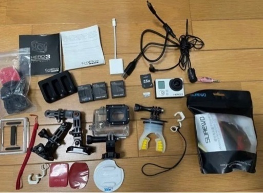 GoPro hero3 フルセット バイク ツーリング 初心者 マルチ フリー