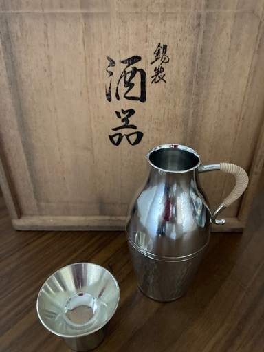 本錫製品　徳利2本ちょこ５つ