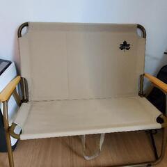 【引き取り希望】LOGOS 2人用ベンチチェア