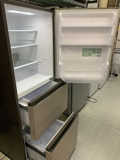 ★来店限定★　HITACHI　日立　3ドア冷凍冷蔵庫　265L　R-27KV-1（N）2020年製　シャンパンカラー　ヘコミ有