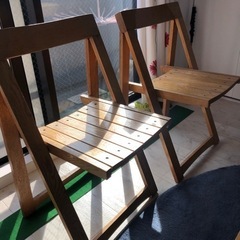 木製折り畳みチェア