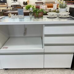 ☆ジモティ割あり☆ 共和産業 食器棚 ホワイト H205×W90×D45 