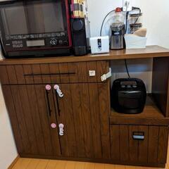 日本製 オーク無垢材キッチン台