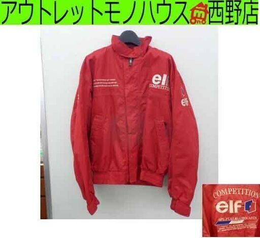 elf エルフ ナイロンジャケット Lサイズ 赤 ライディングジャケット メッシュ ライダース 札幌 西野店