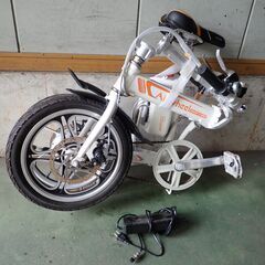 ★工場内やサーキット等での移動手段としてでもお使いください！折り畳み式電動自転車