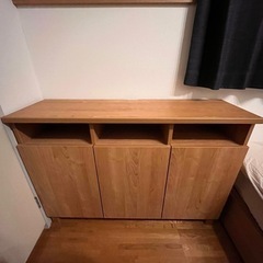 LOWYA 幅110cm サイドボード　キャビネット　棚　ナチュラル