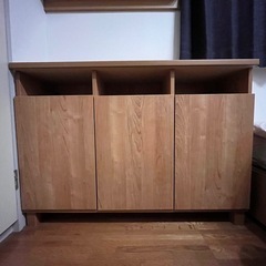 LOWYA 幅110cm サイドボード　キャビネット　棚　ナチュラル