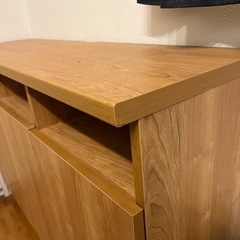 LOWYA 幅110cm サイドボード　キャビネット　棚　ナチュラル