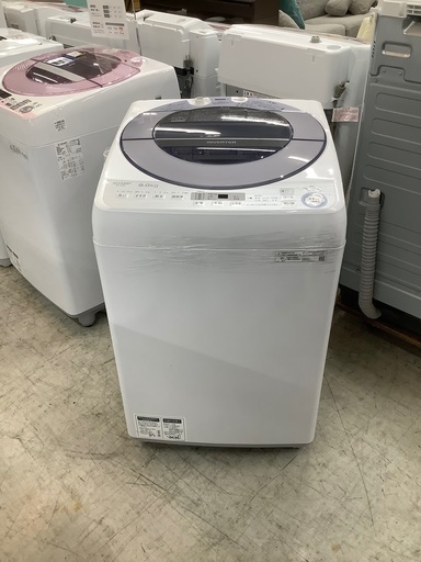 安心の1年保証付！！ SHARP　8.0kg全自動洗濯機　ES-GV8C  2019年製