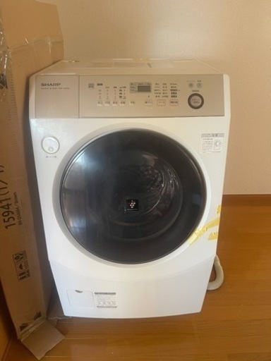 シャープ　縦型ドラム式乾燥機付洗濯機