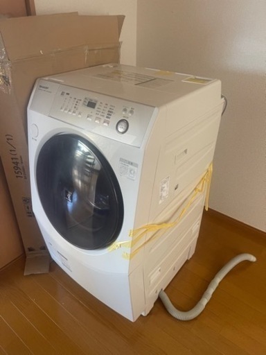 シャープ　縦型ドラム式乾燥機付洗濯機