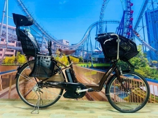 Ⅳ 4401 長生きバッテリー6.6A 26インチ　子供乗せ電動自転車　3人乗り