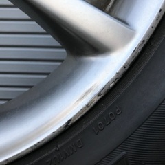 値下げ、3スタッドレス235/55/18 5H PCD114.3 アルミ付