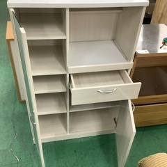 家具ならトレファク吉川店！！ニトリ キッチンボード キズ有 ホワイト