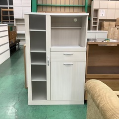 家具ならトレファク吉川店！！ニトリ キッチンボード キズ有 ホワイト