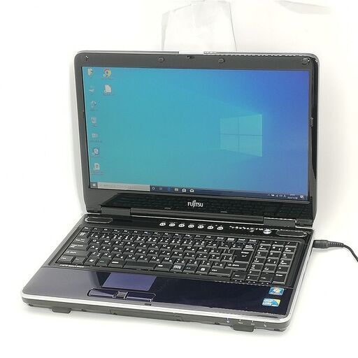 保証付 日本製 Wi-Fi有 15.6型 ノートパソコン 富士通 NF/G70 青色 中古良品 Core i5 4GB Blu-ray 無線 Windows10 Office 即使用可能