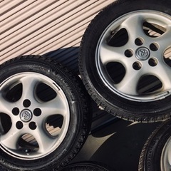 冬タイヤ 195/55R15 トヨタ純正プリウスα等用PCD114.3アルミ付 