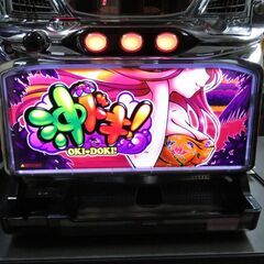 パチスロ実機 沖ドキ! LL-30 ラブリーパネル コイン不用機 ドアキー