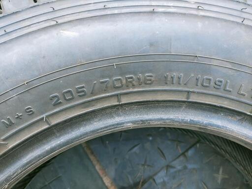 DUNLOP スタッドレス 6本 トラック ランクル貨物LTタイヤ205/70/16  