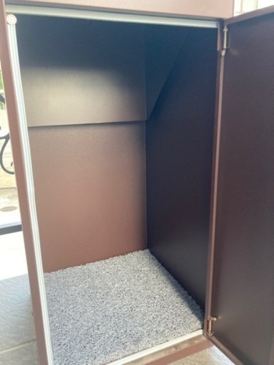 宅配ボックス ルスネコボックス 中古 チョコレートブラウン 宅配BOX