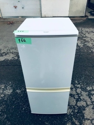 964番 SHARP✨ノンフロン冷凍冷蔵庫✨SJ-S14T-W‼️