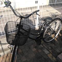 ママチャリ 自転車 黒 きれい 27インチ 今年8月購入　中古　