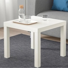 【美品】IKEA テーブル　ホワイト　55x55 cm