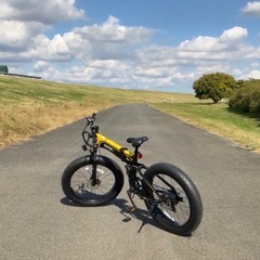 ファットマウンテンバイク　電動アシスト　26インチ　