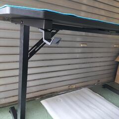 【半額以下!!】ジモティ限定価格☆　箱入り新品!　ゲーミングデスク　GTRACING　T02-BLUE　パソコンデスク　机　No.43