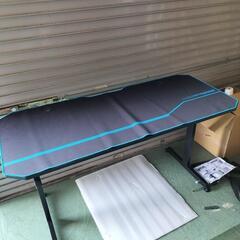 【半額以下!!】ジモティ限定価格☆　箱入り新品!　ゲーミングデスク　GTRACING　T02-BLUE　パソコンデスク　机　No.43