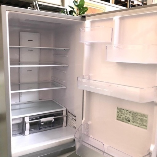 日立 HITACHI 2016年製 3ドア 冷蔵庫 幅58 スリム シルバー 引っ越し 家電