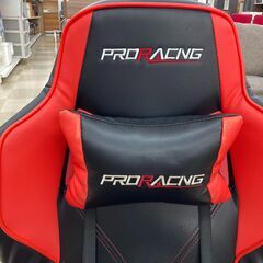 座椅子型ゲーミングチェア　PRORACING　ﾌﾞﾗｯｸ×ﾚｯﾄﾞ