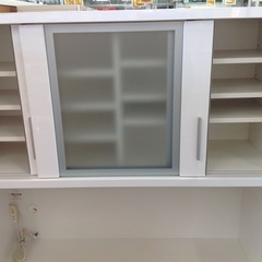 松田家具 ホワイト 木製 ダイニングボード 【9650192】