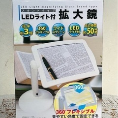 LEDライト付　拡大鏡