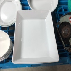 大きめの白い皿　プレート