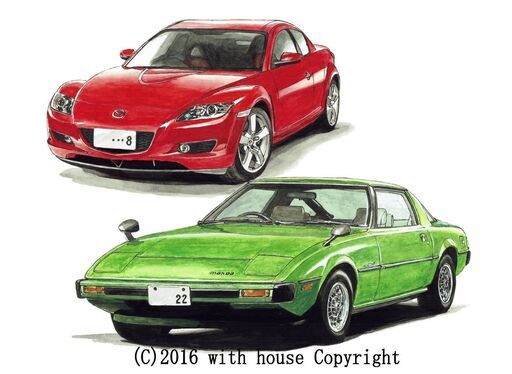 GC-736ポルシェ914/911・GC-737ポルシェ914/718限定版画300部 直筆 