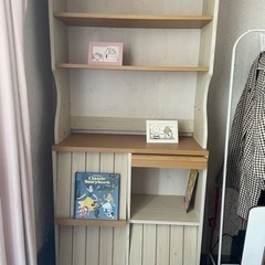 【ネット決済】白い書棚、飾り棚