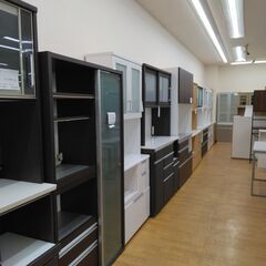 ★ジモティ割あり★ 松田家具 食器棚  H205×W140.5×D51 クリーニング済み SJ784